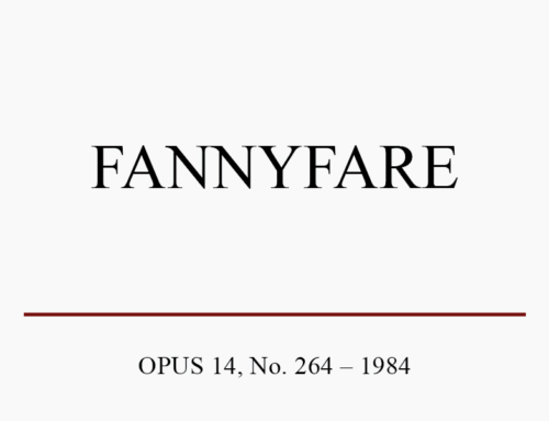 Fannyfare, Op. 14, No. 264