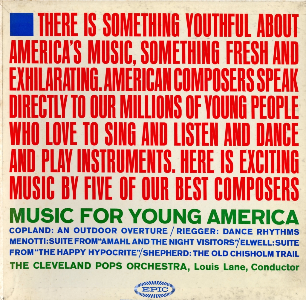 Music for Young America Front